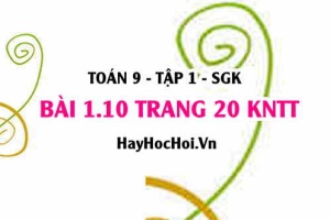 Bài 1.10 trang 20 Toán 9 tập 1 Kết nối tri thức SGK